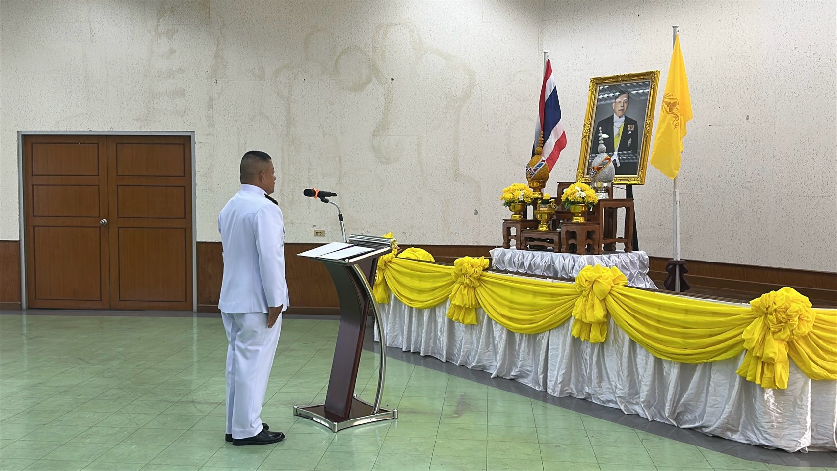 พิธีถวายพระพรชัยมงคล สน.แสมดำ