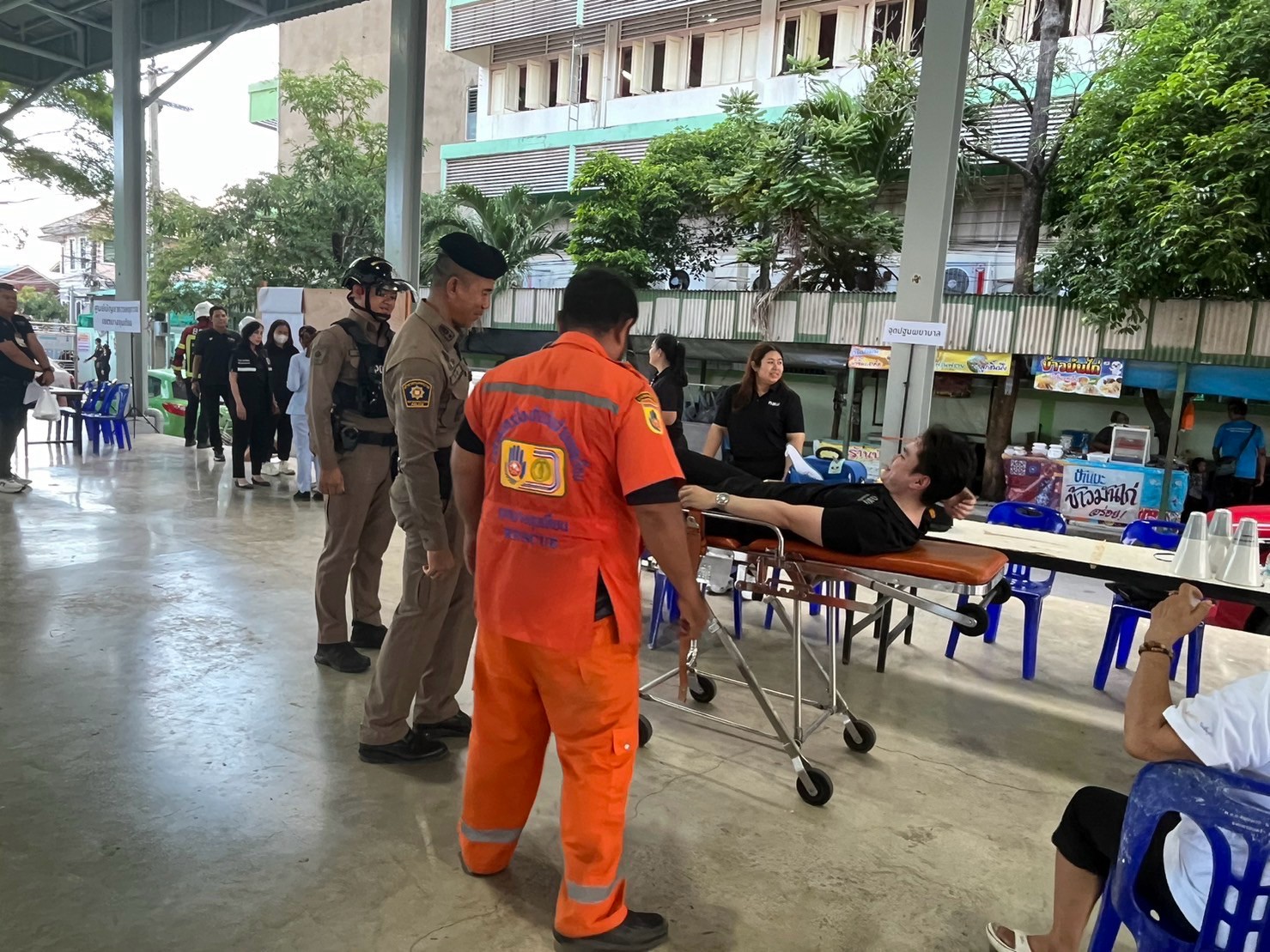 ประชาชนและหน่วยงานร่วมการฝึกซ้อม