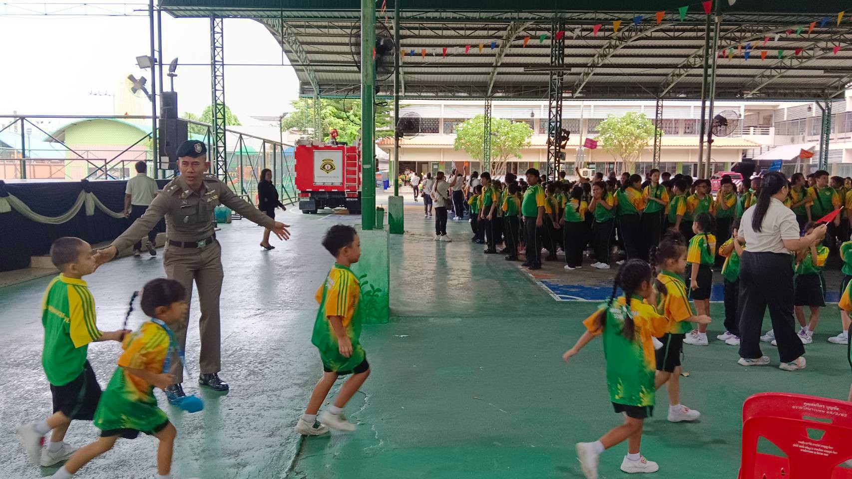 การซักซ้อมแผนเผชิญเหตุอัคคีภัย